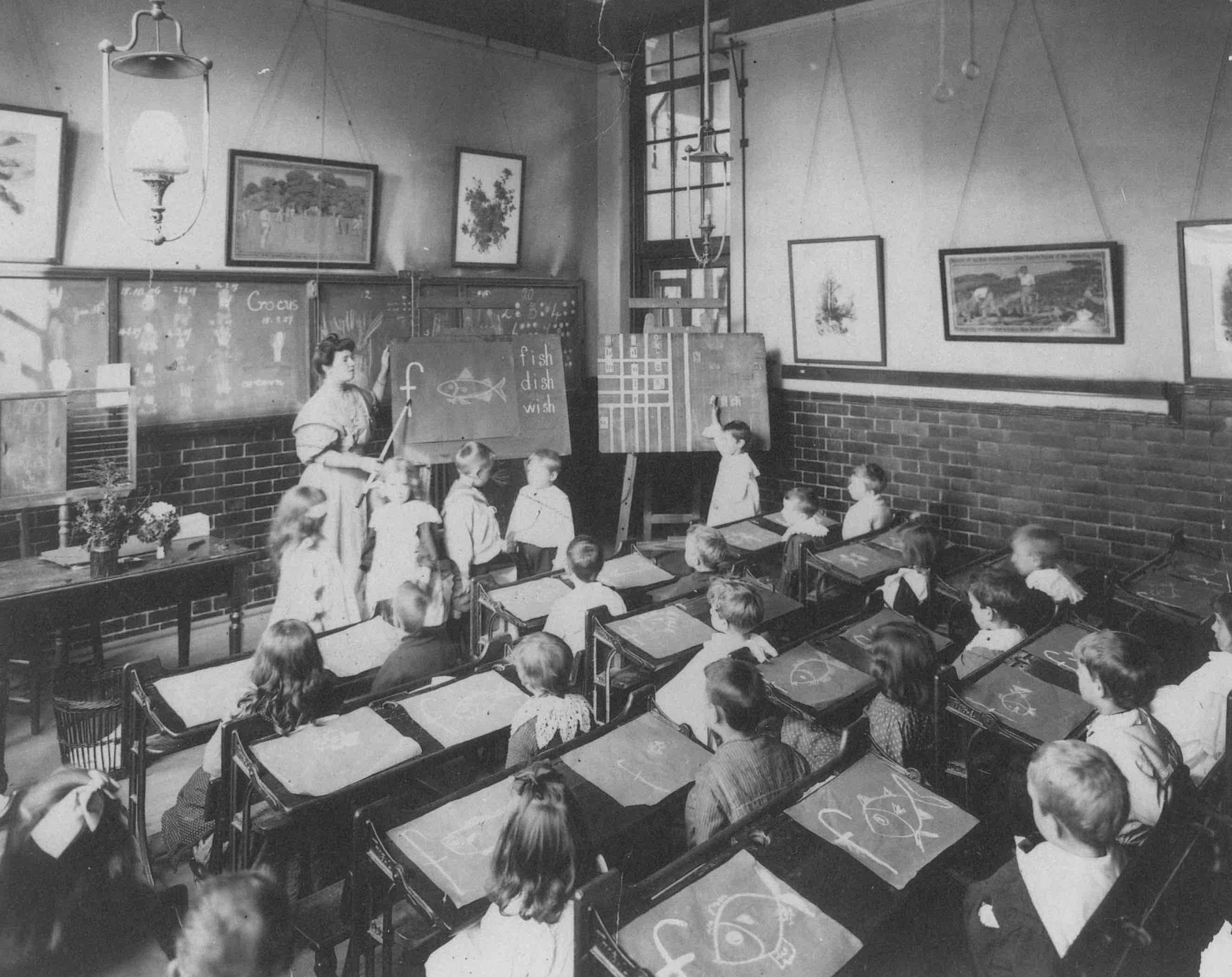 early Fleetville classroom